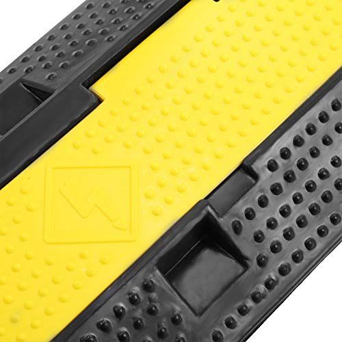 Black Rubber Cable Protector Ramp 3 Pack Dual Channel G3756