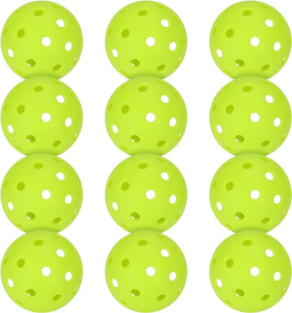 30PC Pickleballs 40 Holes Outdoor Indoor Green S62009