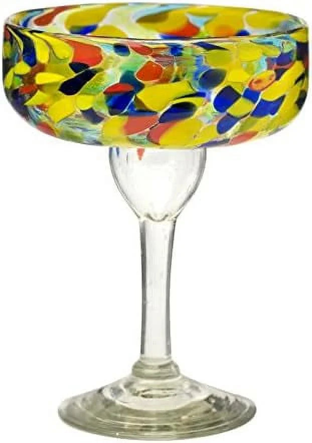 Set Of 4 Handmade Margarita Glasses 15 Oz N107