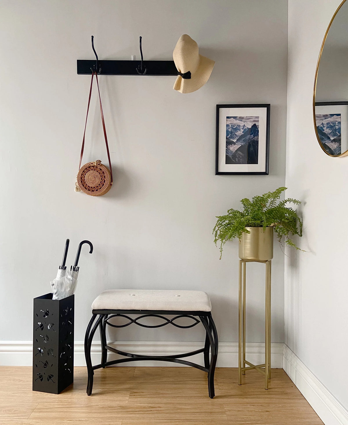Metal Square Umbrella Holder F445