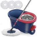 Green Spin Mop and Bucket with Wringer Set F496