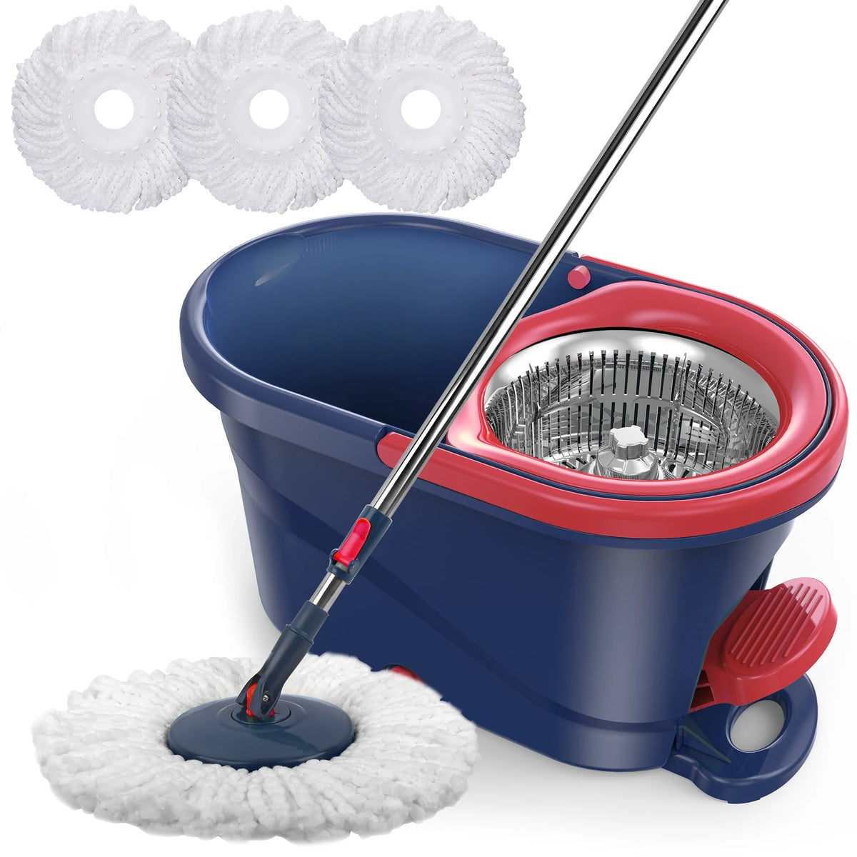 Green Spin Mop and Bucket with Wringer Set F496