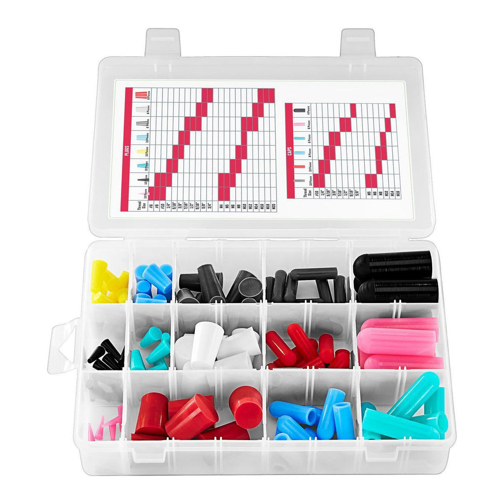 Silicone Rubber Plug and Cap Set, 116-Piece H980988