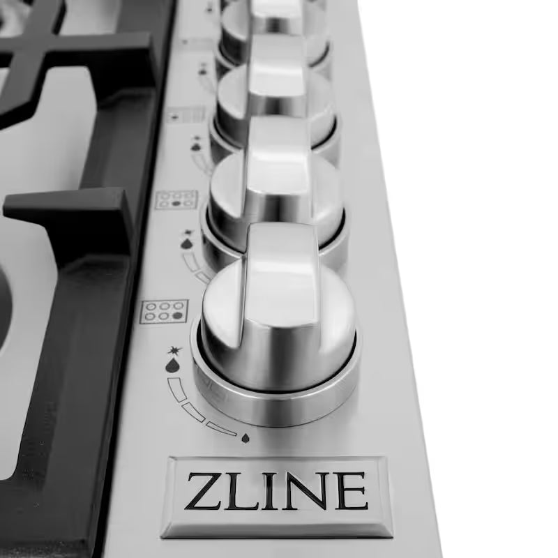 6 Burner Gas Cooktop in Stainless Steel V7564