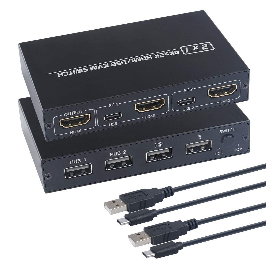 2 Port HDMI KVM Switch Box 4K Q268