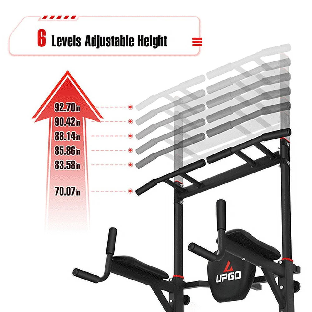 Adjustable Power Tower Dip Station Pull up Bar M905286
