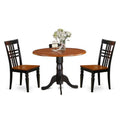 Black & Cherry 3 Piece Dining Room Table Set with Two Chairs H49115