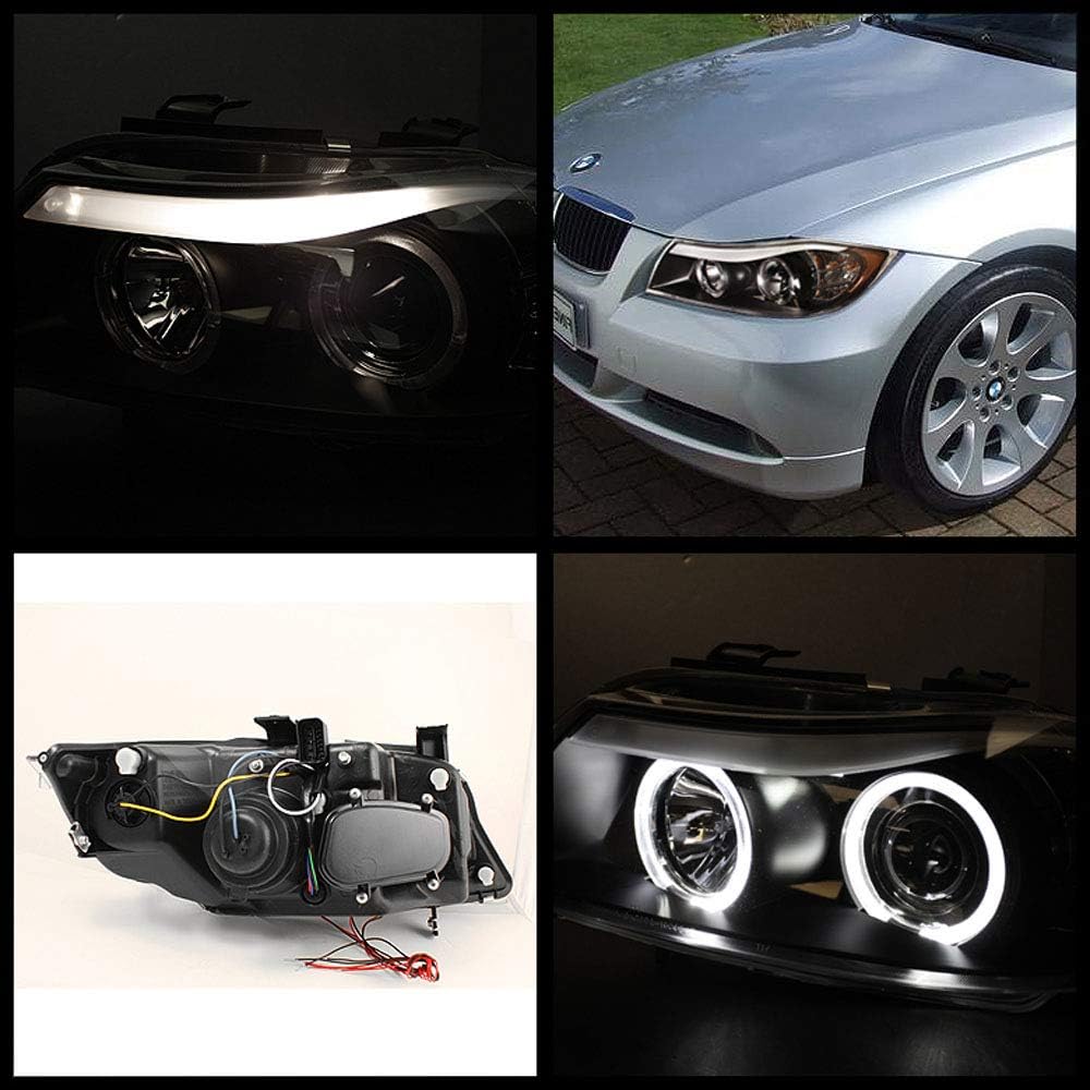 Black LED Projector Headlights Assembly E86586