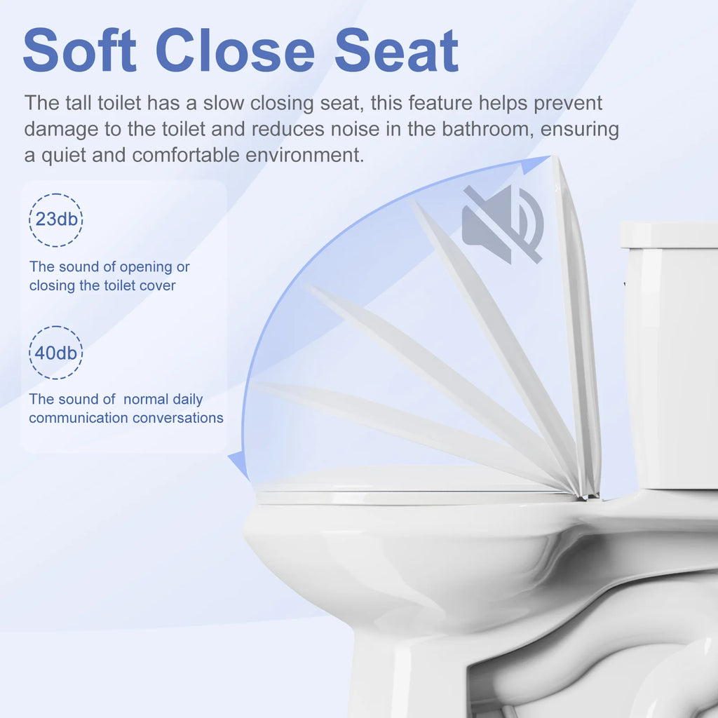 21 Inch Height Two Piece Elongated Toilet B6126