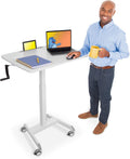 White 31in Portable Standing Desk N411