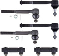 6-Piece Outer Inner Tie Rods and Adjusting Sleeves W54211