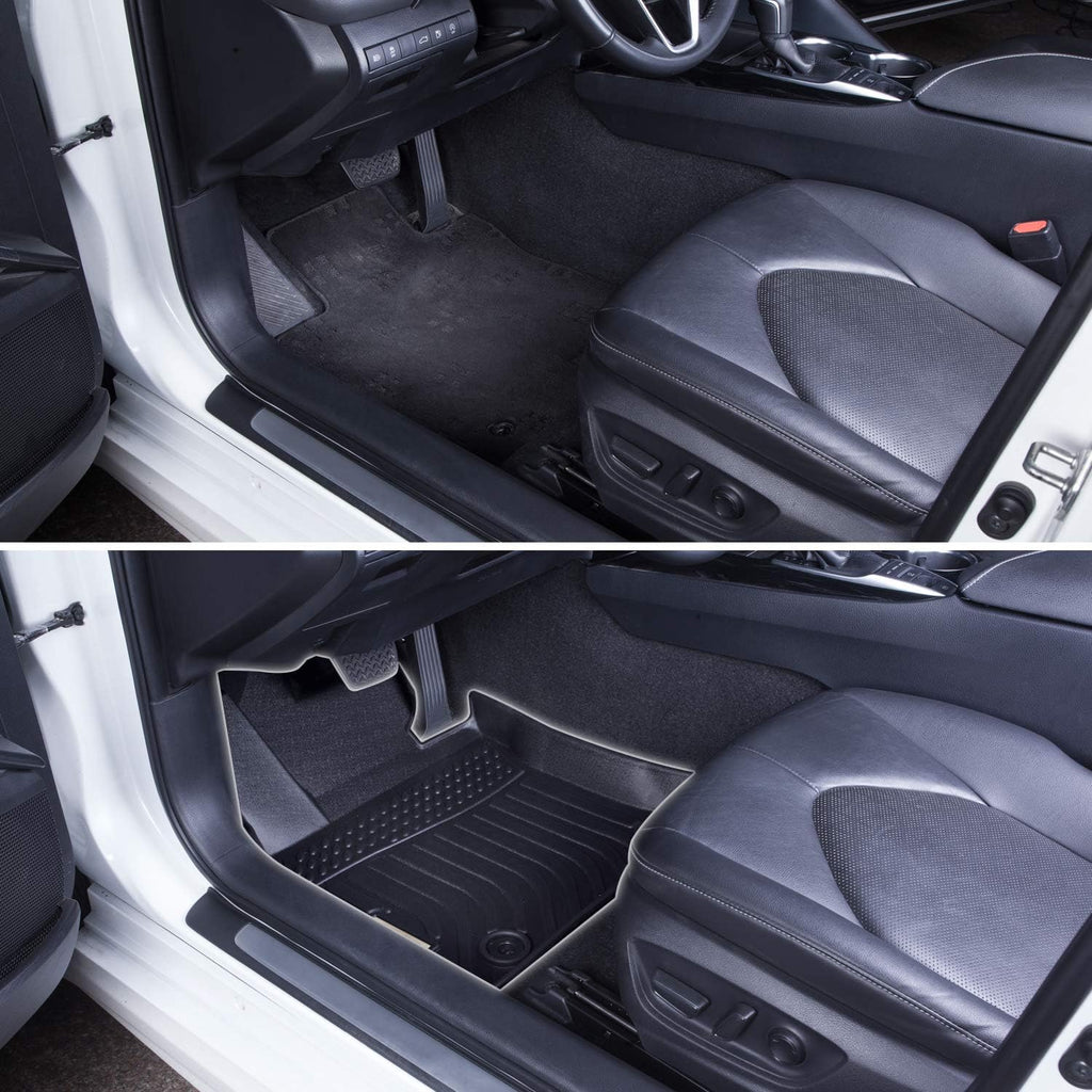 Black Floor Mats Liners for Hyundai Elantra Sedan 2017-2020 Heavy Duty All Weather P67202