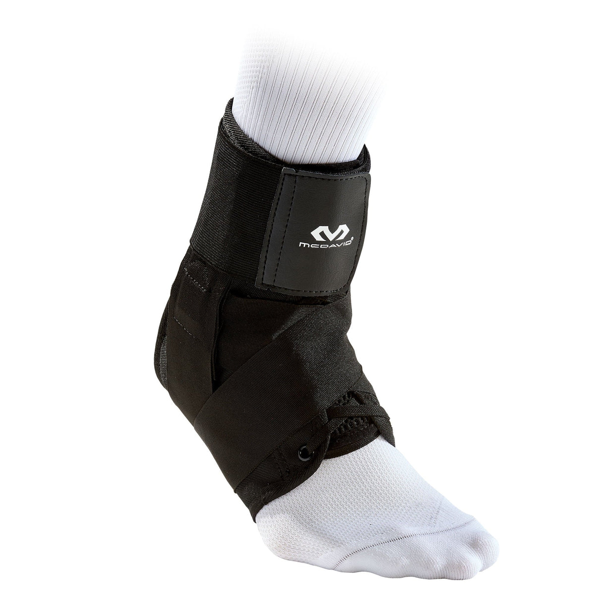 Black Small Ankle Brace with Strap Support C3862
