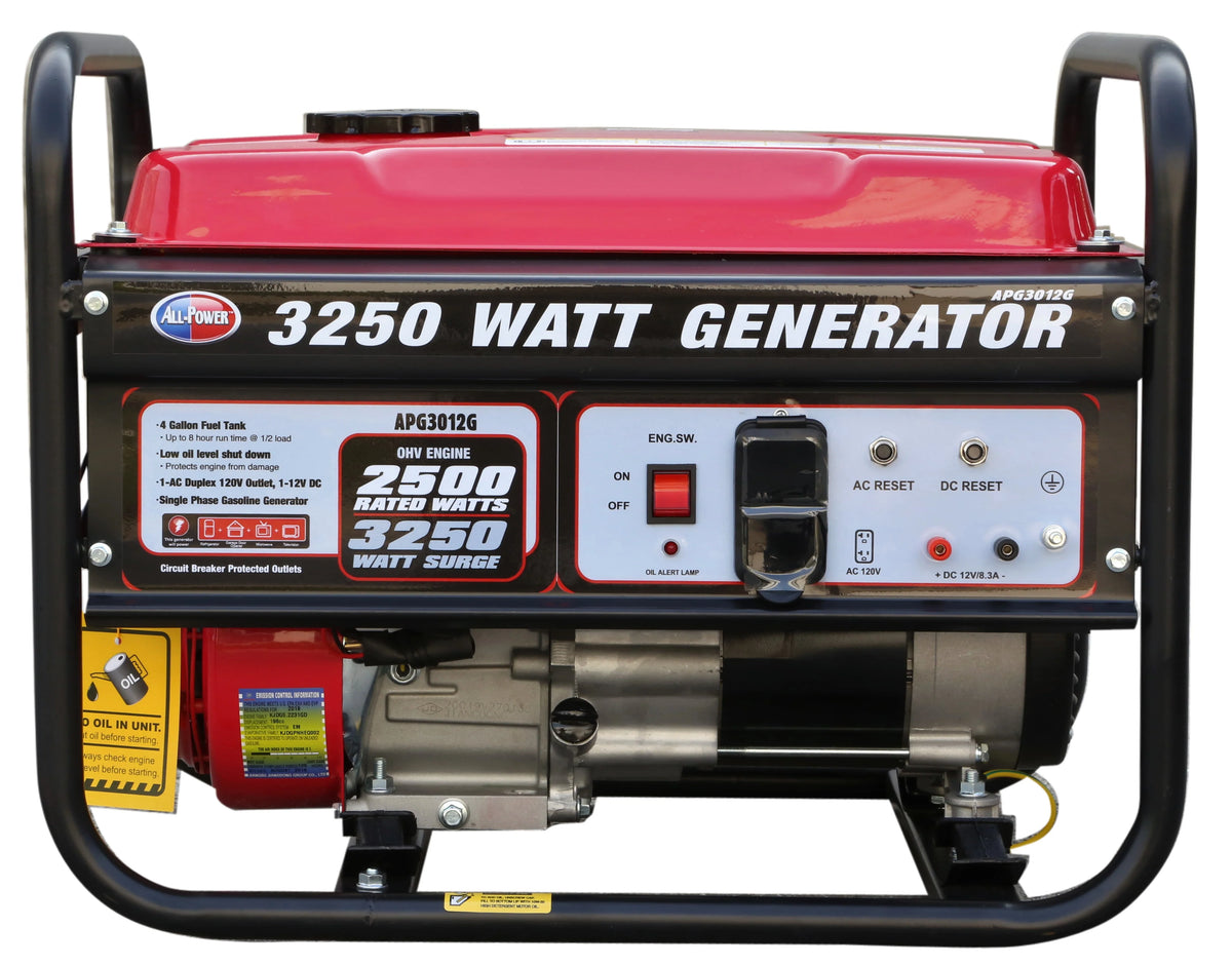 3250 Watt Gas Powered Portable Generator U620294