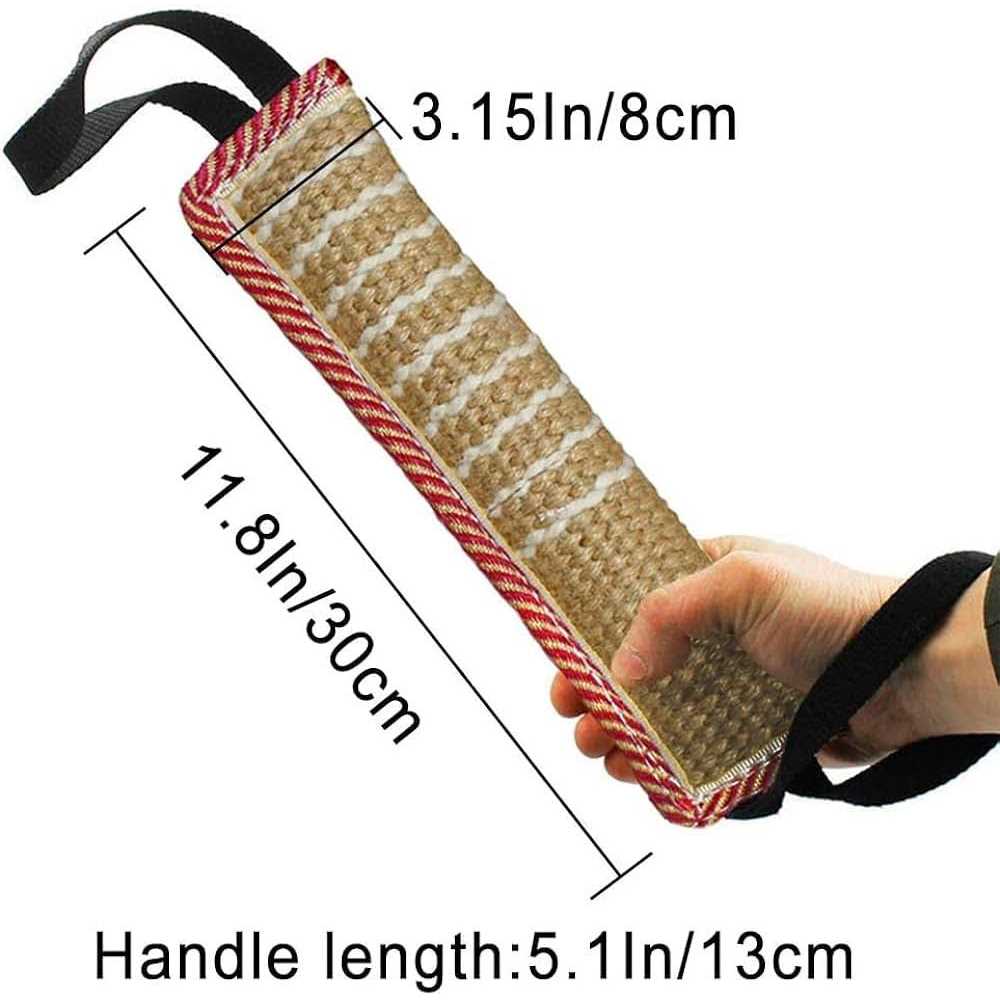 Dog Tug Toy Jute Bite Pillow D941