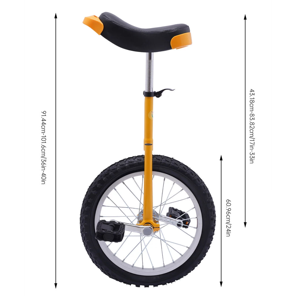 Blue Adjustable Balance Training Unicycle D567