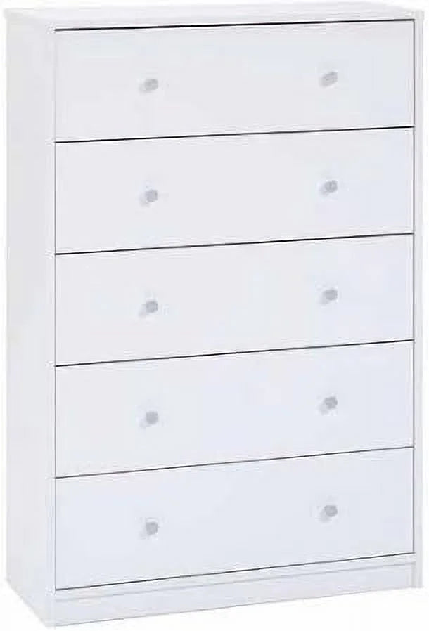 White 5-Drawer Dresser W813621