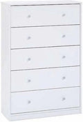White 5-Drawer Dresser W813621