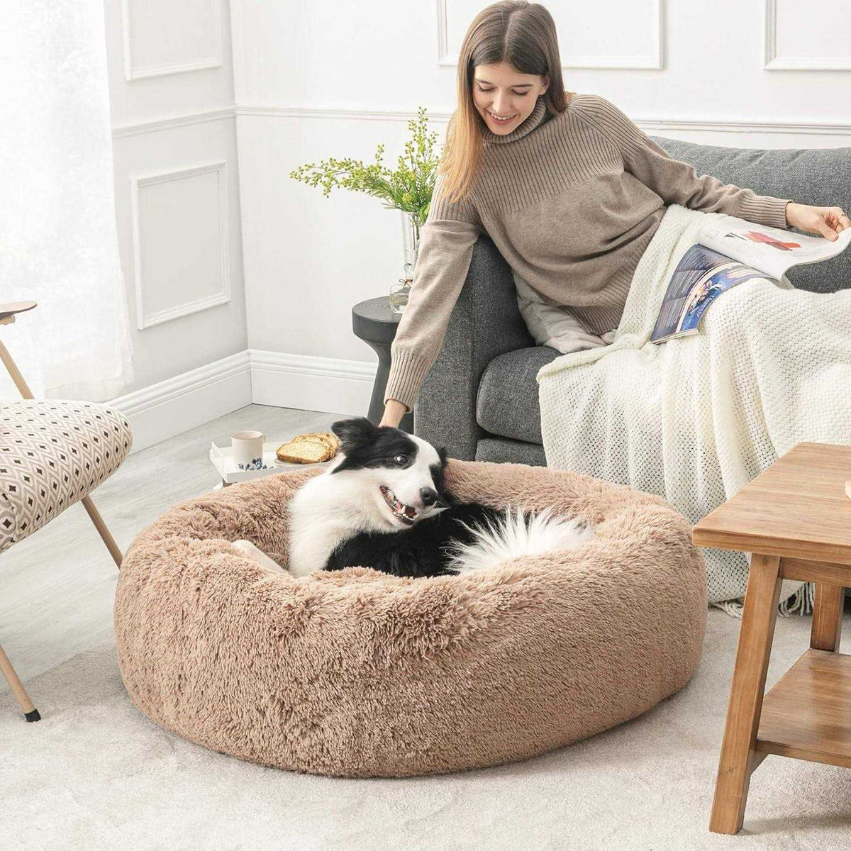 Calming Anti Anxiety Dog Bed D346