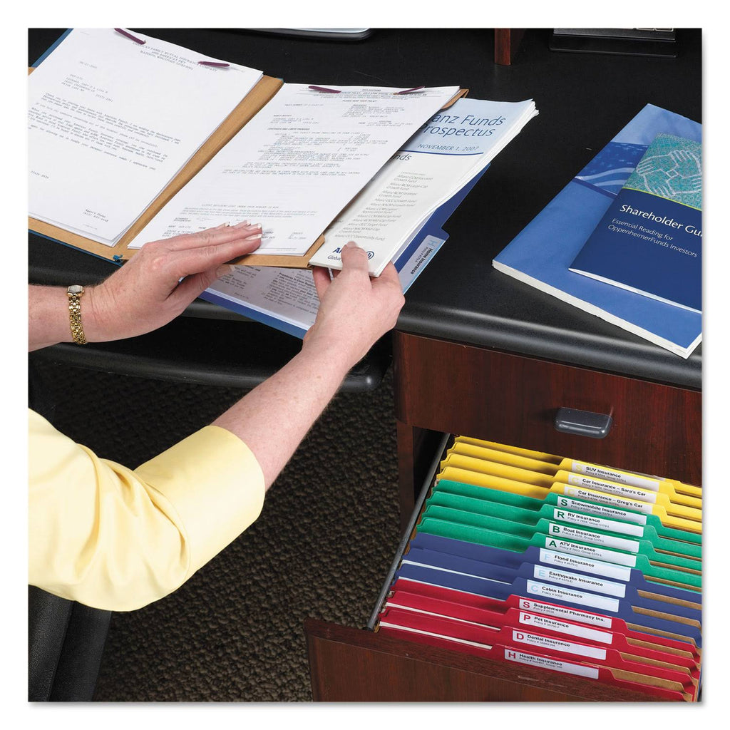 Blue 6-Section Pressboard Classification Folders with 2 Dividers, Legal, 10/bx S258
