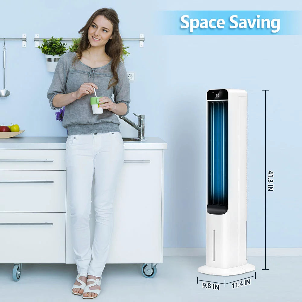 Portable Evaporative Air Cooler Tower Fan 3-in-1 Humidifier V150