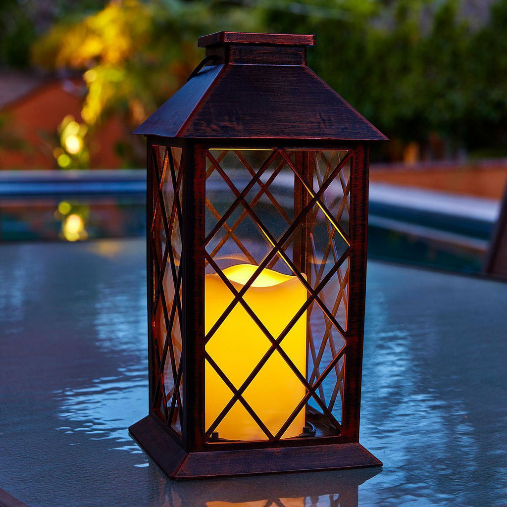 11 in. Solar LED Lantern H678336