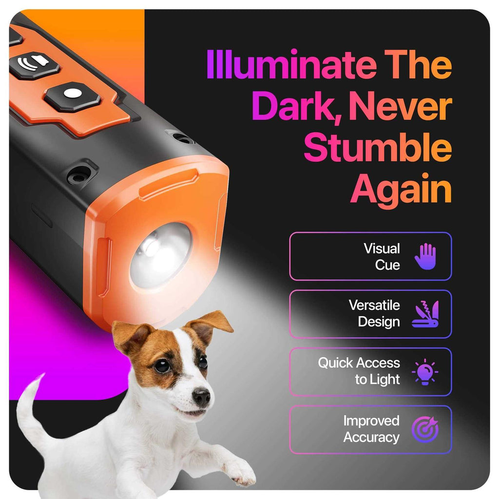 Dog Bark Deterrent Devices with 3X Sonic Emitters 50ft Range C687143