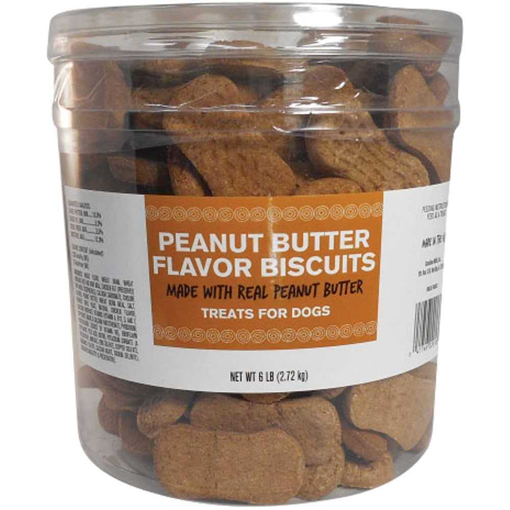 Peanut Butter Flavor Dog Biscuits 6 lb O1617