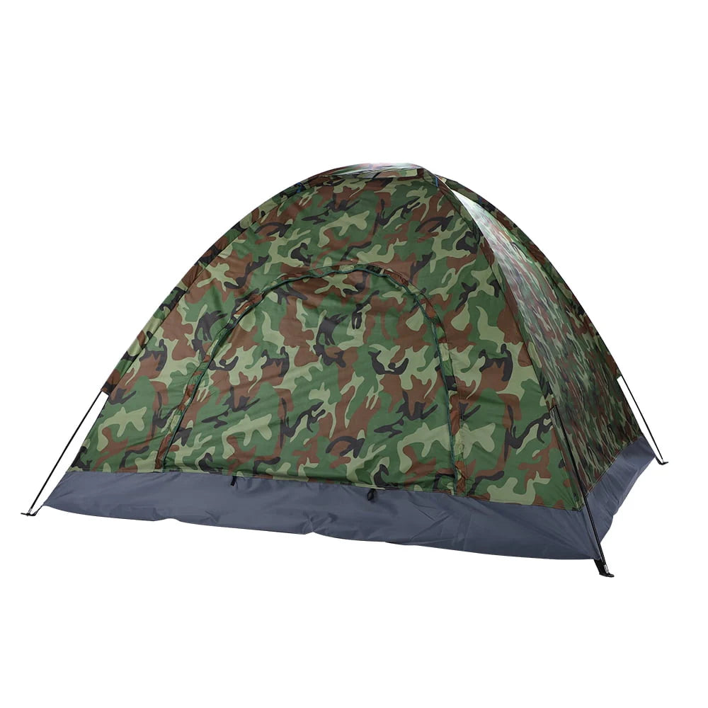 3-4 Person Camouflage Camping Tent with Carrying Bag M4685