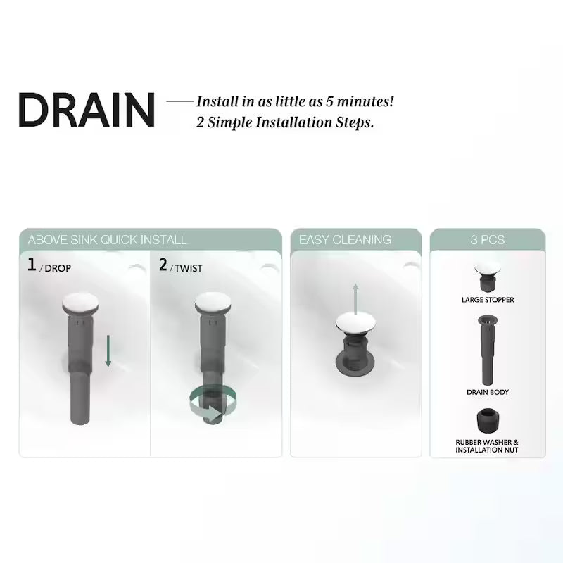 Single-Handle Single-Hole Brushed Nickel Bathroom Faucet Q107654