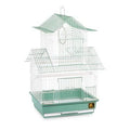 Green White Bird Cage V30324