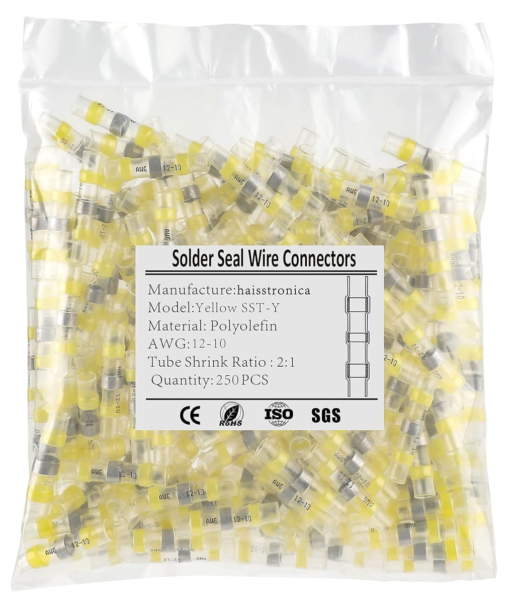 500PCS Green Solder Seal Wire Connectors AWG18-16 V573293