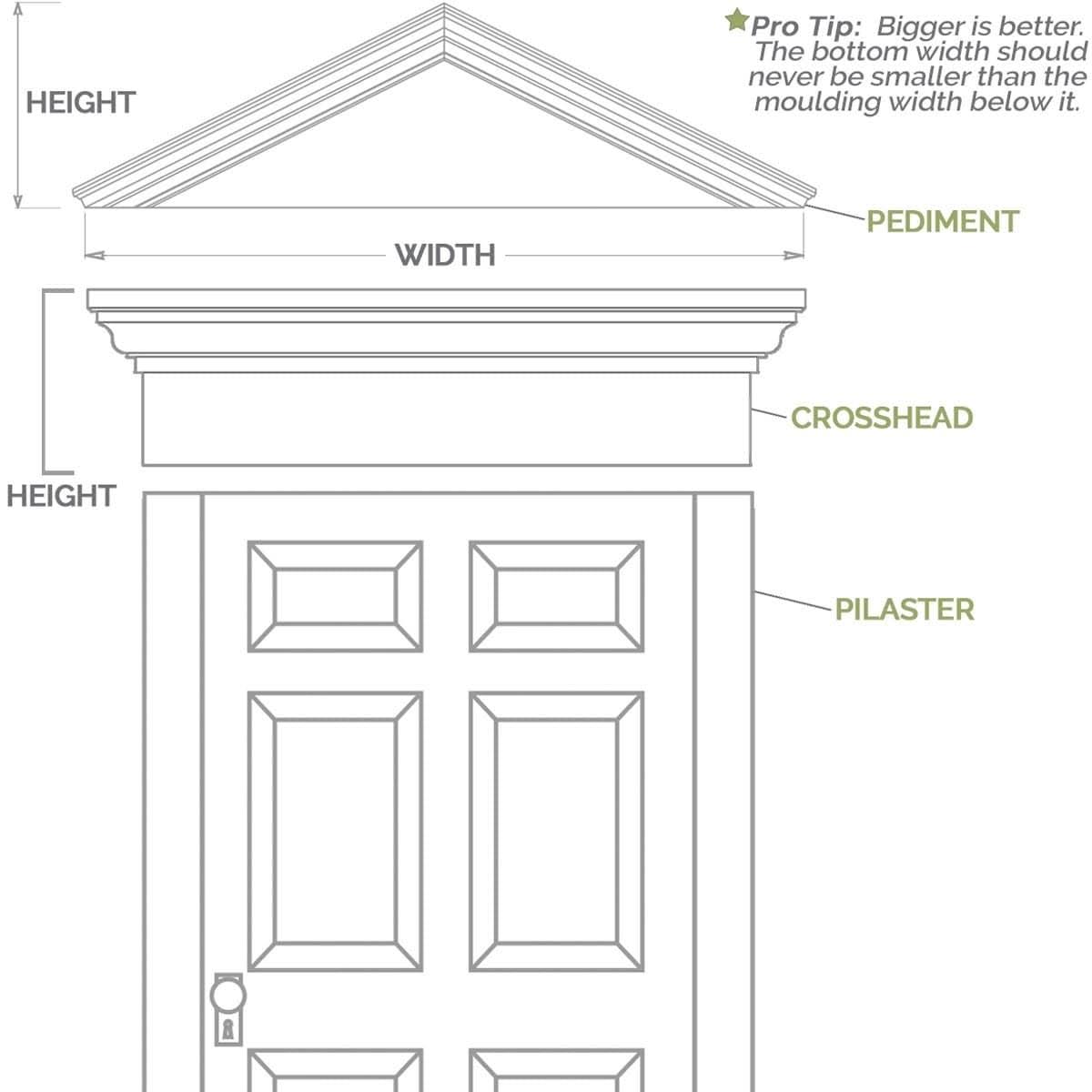 Plain PVC Pilaster with Standard Capital & Base (Pair) S2707