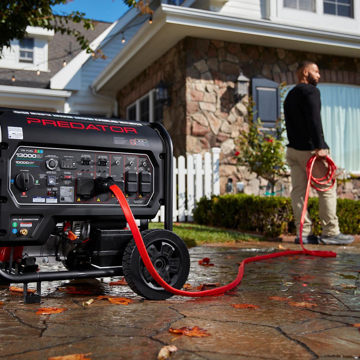 25 ft. 30 Amp 125/250V 4-Outlet Generator Extension Cord Z39247