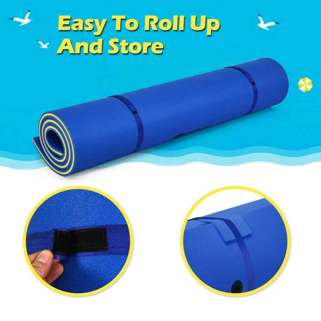 3-Layer Water Floating Mat Foam Pad Yellow Q187