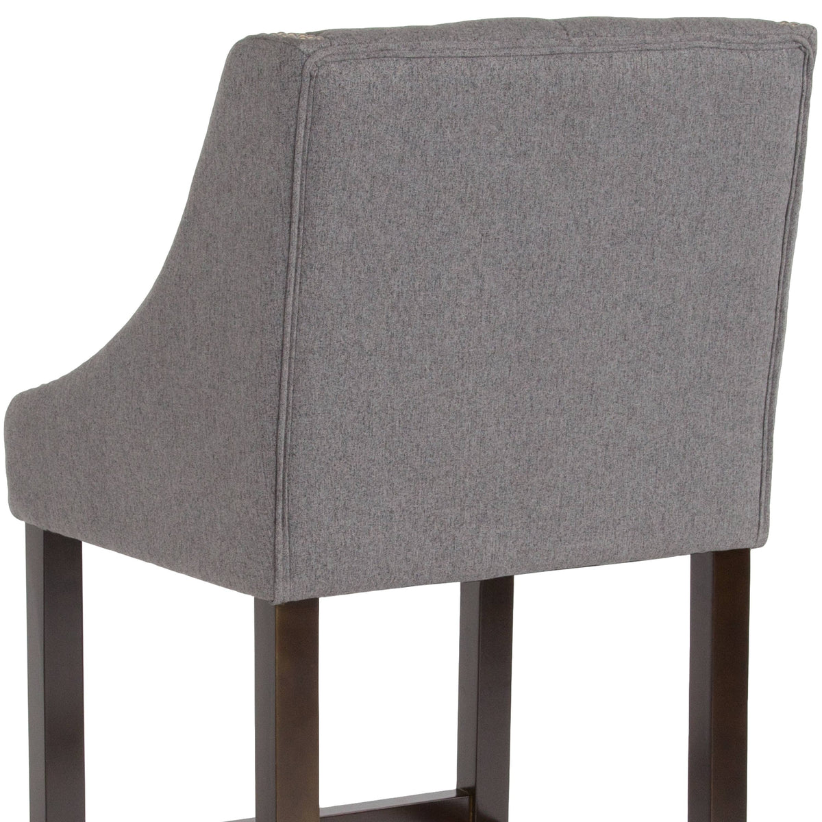 Brown Tufted Fabric Barstool A81301