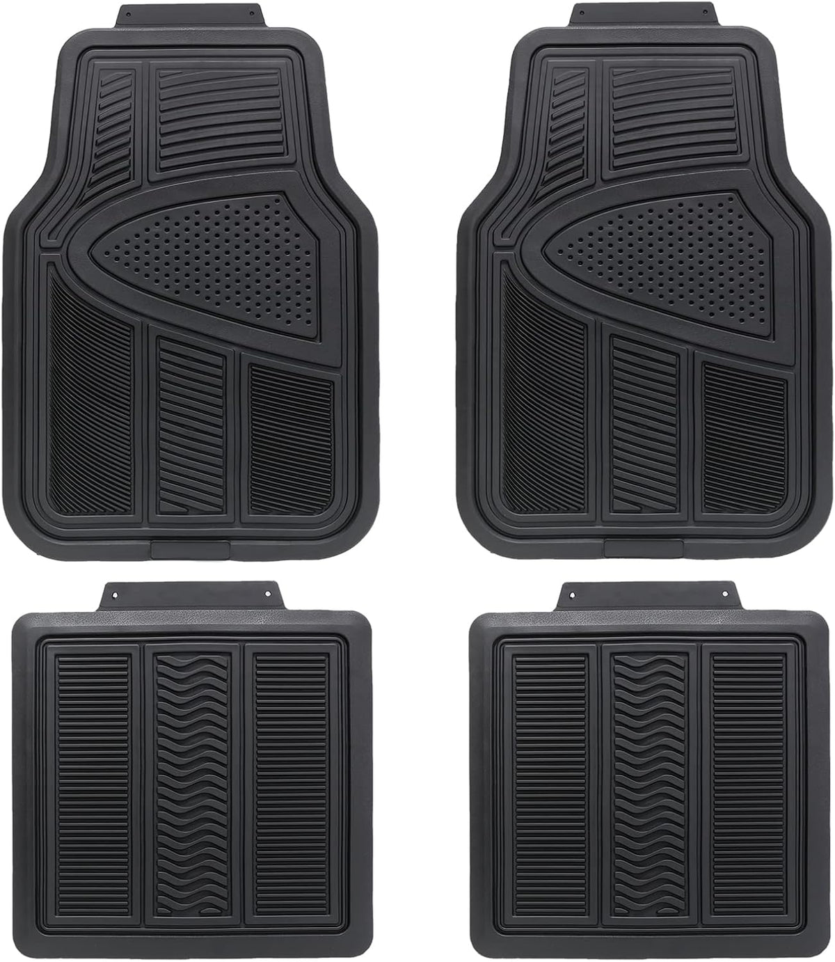 Tan Beige 4pc Heavy Duty Rubber Floor Mats G663