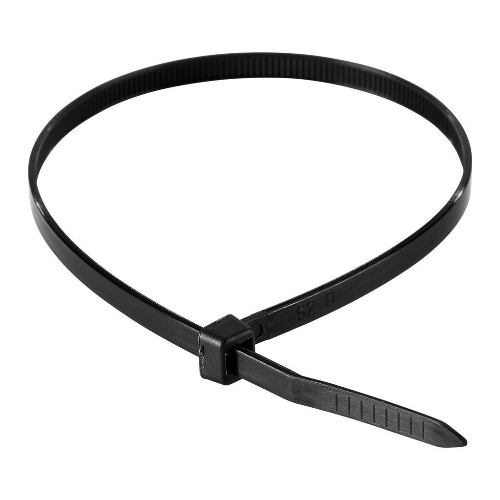Black 11 in. UV-Resistant Cable Ties 100-Pack H239