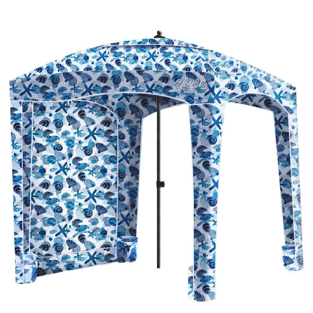 Portable Waterproof Beach Canopy with Side Wall UPF 50+ R43070