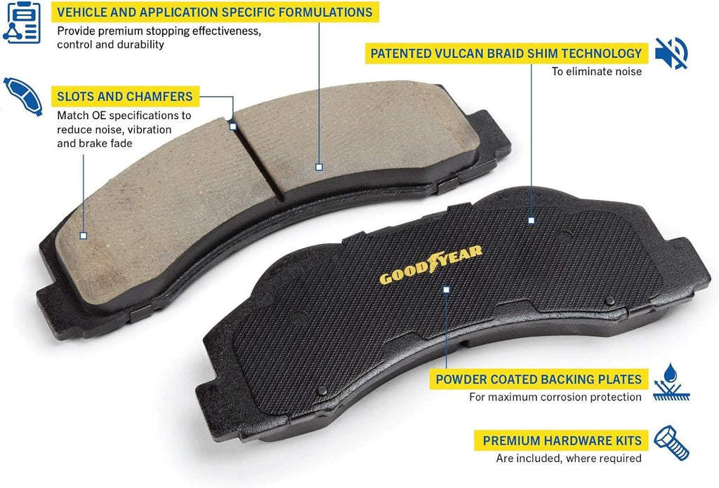 Ceramic Front Disc Brake Pads Set T7411