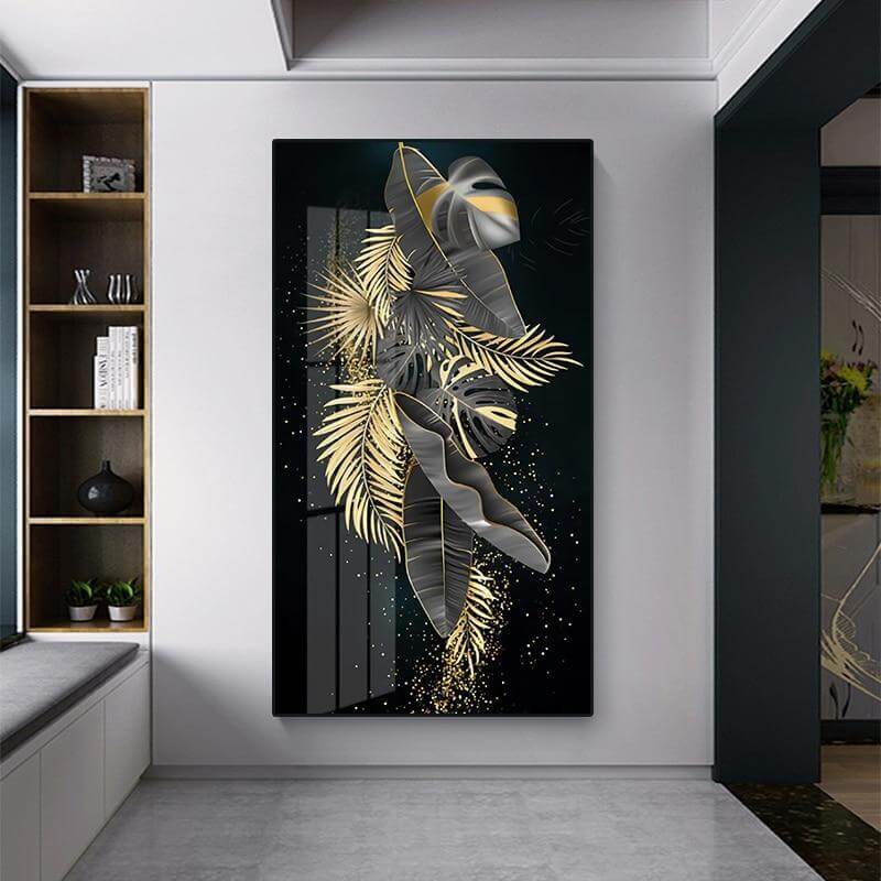Leaves Wall Art Canvas Painting Y213894