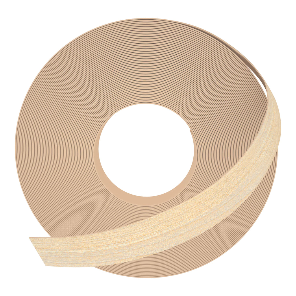 1 inch x 100ft Pre-glued Flexible Real Wood Veneer Edge Banding O414450