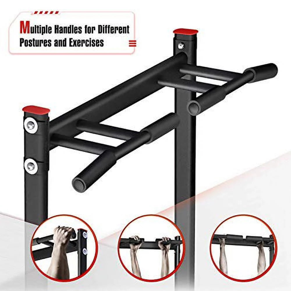 Adjustable Power Tower Dip Station Pull up Bar M905286