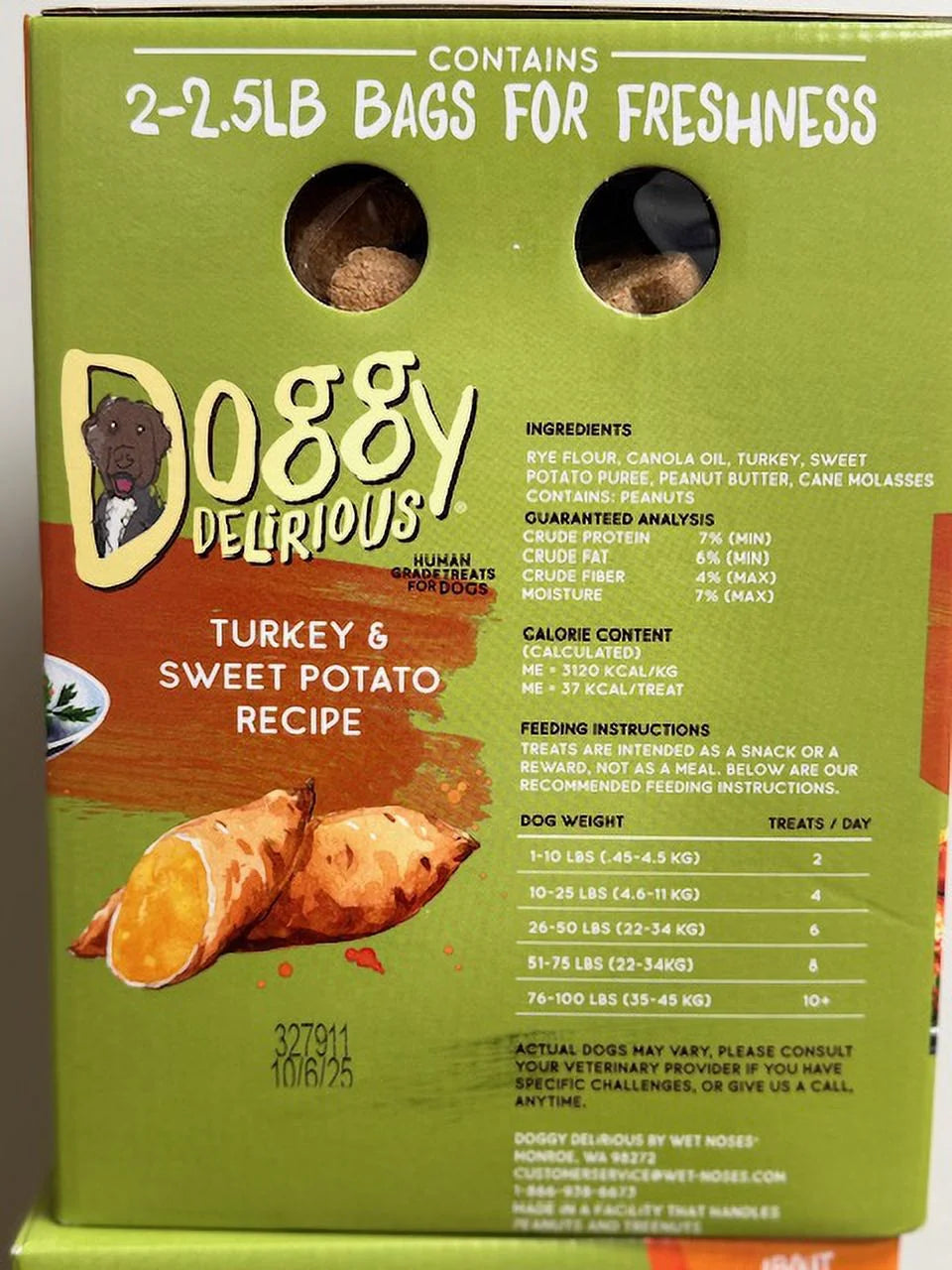 Turkey and Sweet Potato Flavor Dog Treats, 5 Pounds G12176