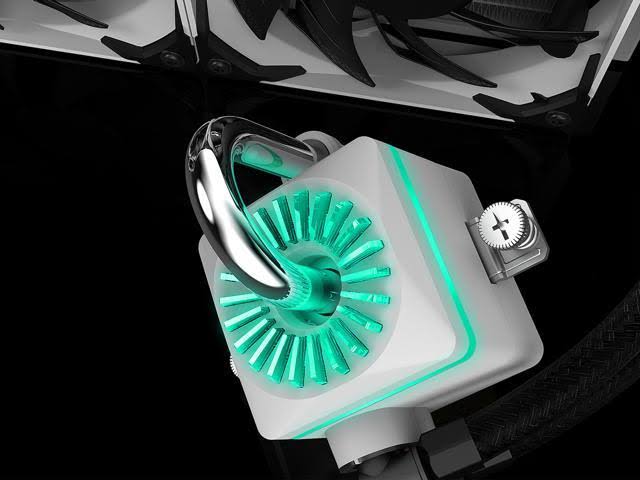 White RGB Liquid CPU Cooler L1249