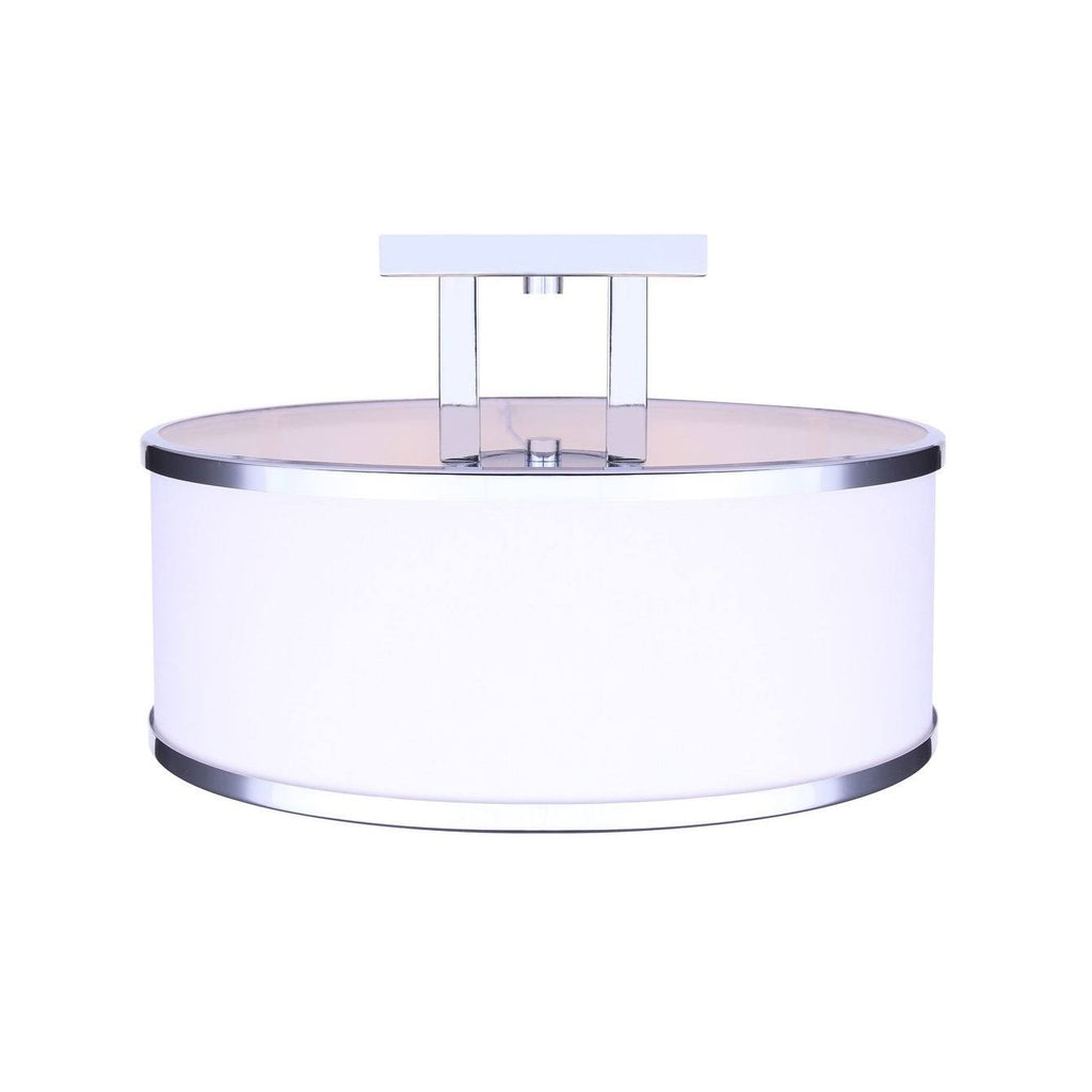 3 Light Semi Flush Chrome V3549