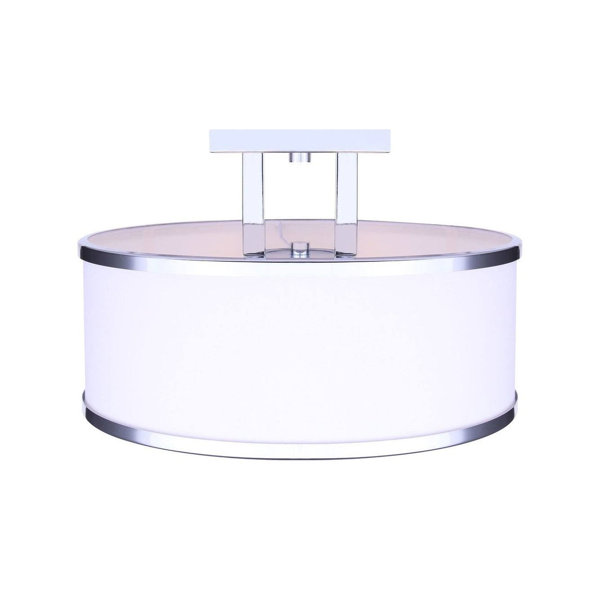 3 Light Semi Flush Chrome V3549