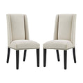 Beige Fabric Side Chair, Set of Two G467812