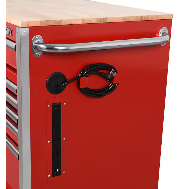 52 in. W Gloss Red Mobile Workbench Tool Chest K183278