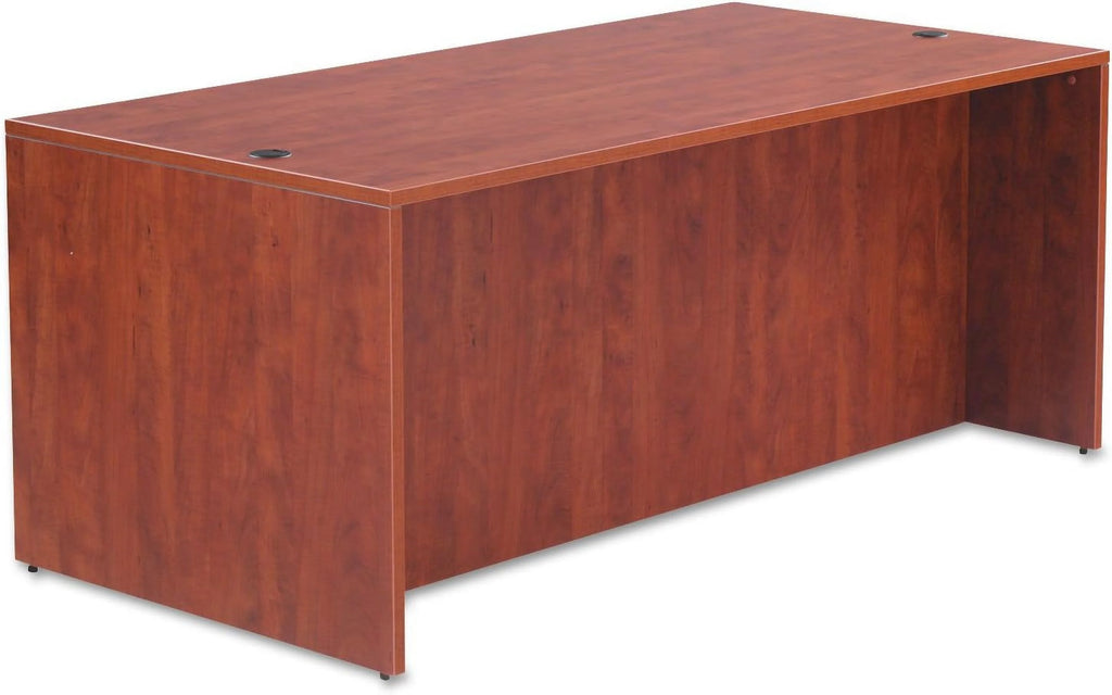Straight Desk Shell, 71W X 35 1/2D X 29 5/8H, Med Cherry A868423